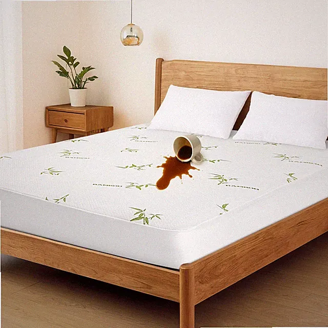 Bamboo Mattress Protector-Full Size,Waterproof Cooling Machine Washable with...