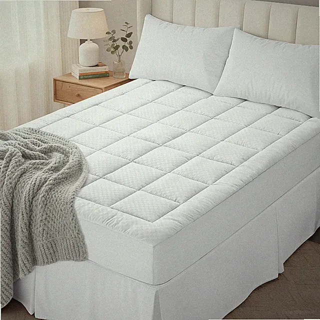 Full Quilted Fitted Mattress Pad – Soft Pillow Top Mattress Topper, Down Alte...