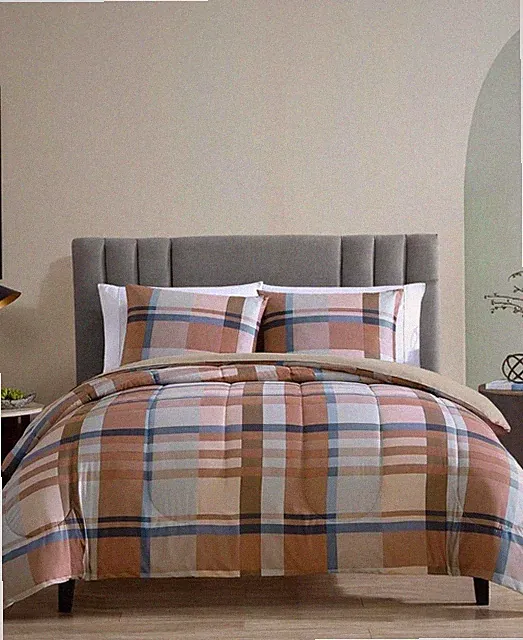Hallmart Collectibles Harper Plaid Full/Queen Comforter Only