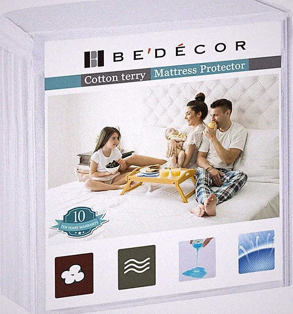 Queen Waterproof Mattress Protector,Pee and Liquid Proof Cover for Pets, Elderly