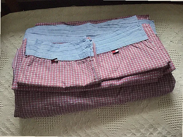 Tommy Hilfiger Red Plaid Full Size Sheet Set EUC