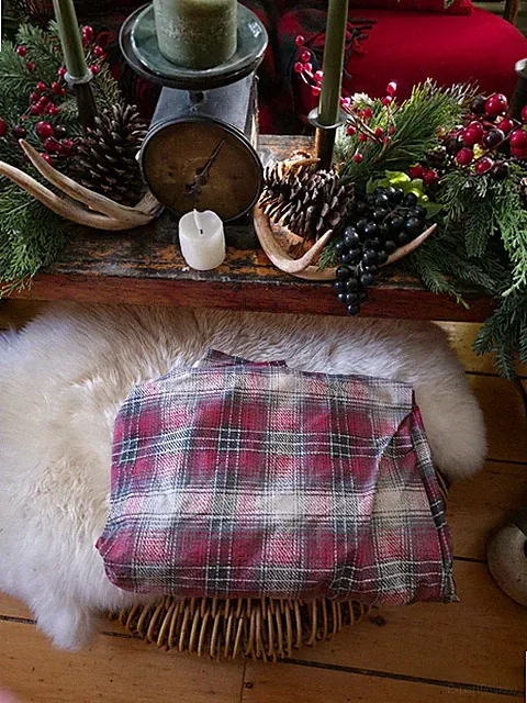 Vintage 90's Ralph Lauren Grainger Plaid Full Size Fitted Sheet 100 % Cotton