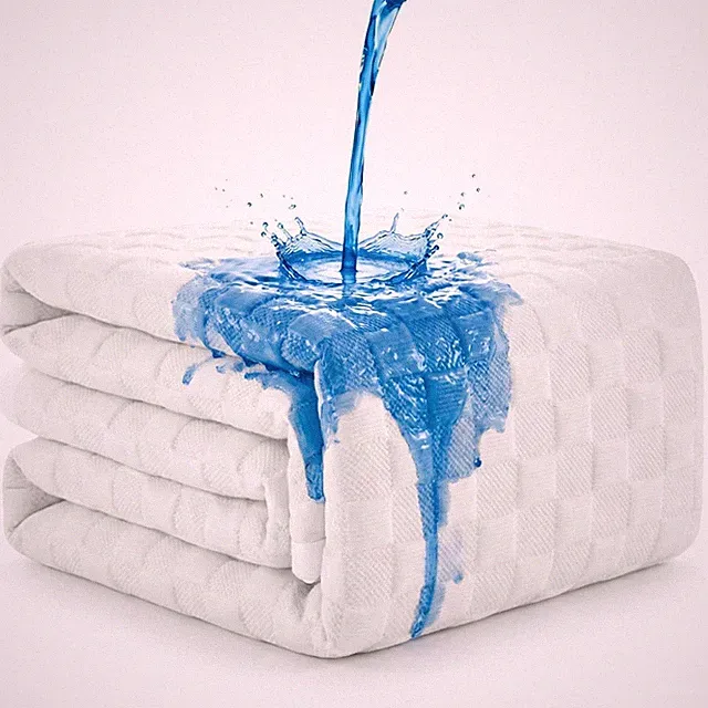 Waterproof Mattress Protector with 18" Deep Pocket, 3D Waffle Bed Cover, Soft...